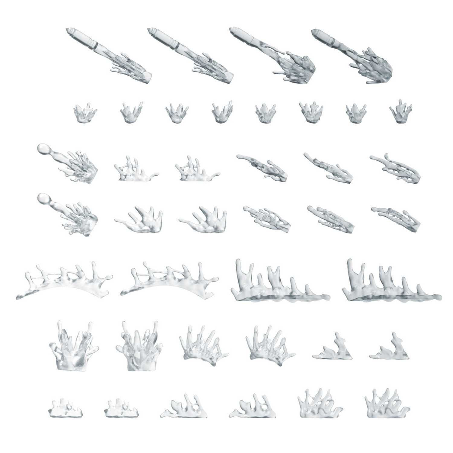 Resin Bits: Special Effects - 1:48 Blood Splashes - 40pc