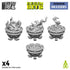 Green Stuff World: 3d Printed Resin Bits Scenery - 1:48 Dungeon Braziers - 4pc | Buy Online from The Home Crafters