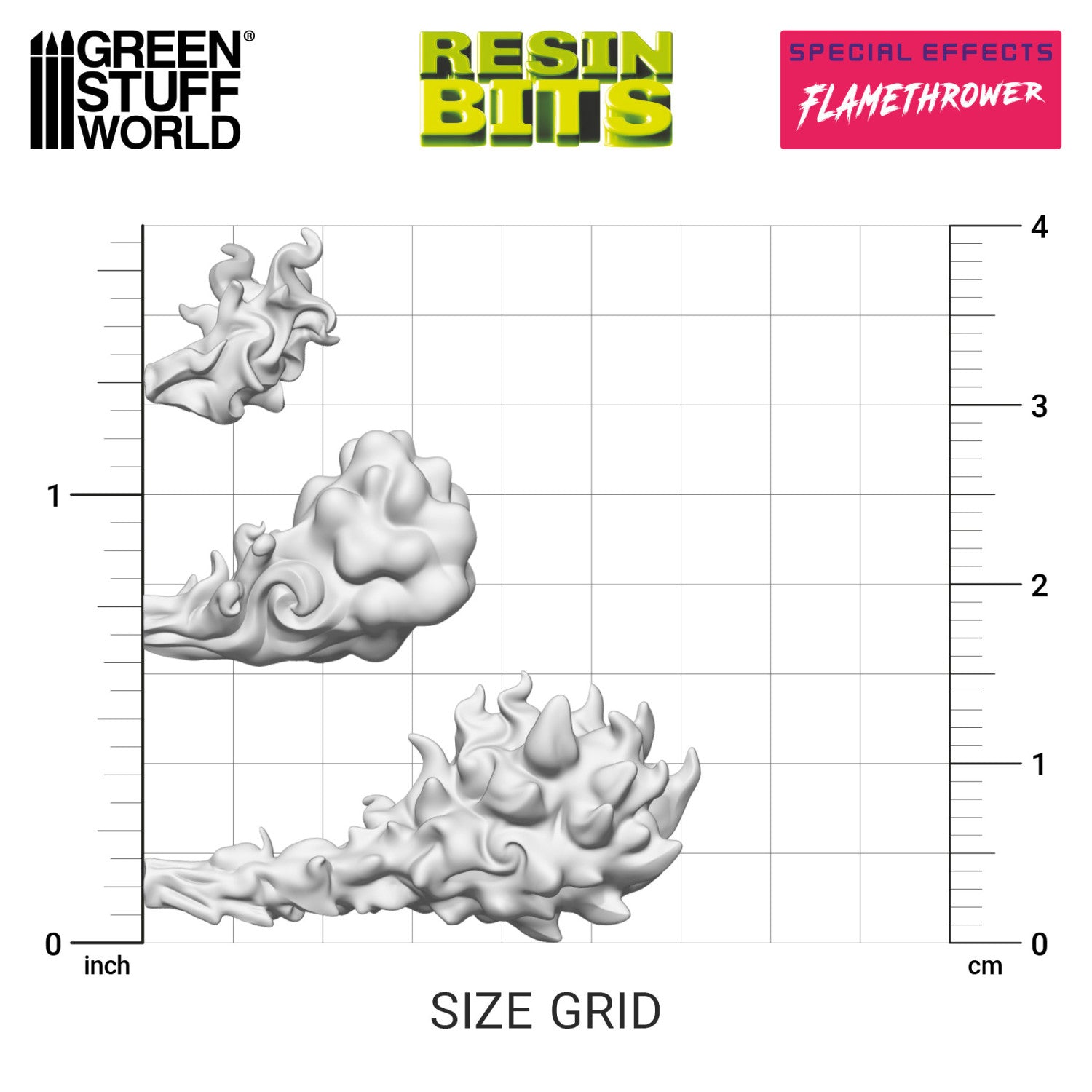 Resin Bits: Special Effects - 1:48 Flamethrower Effect - 10pc | Buy Online from The Home Crafters