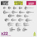 Resin Bits: Special Effects - 1:48 Gunfire Effect - 22pc | Buy Online from The Home Crafters