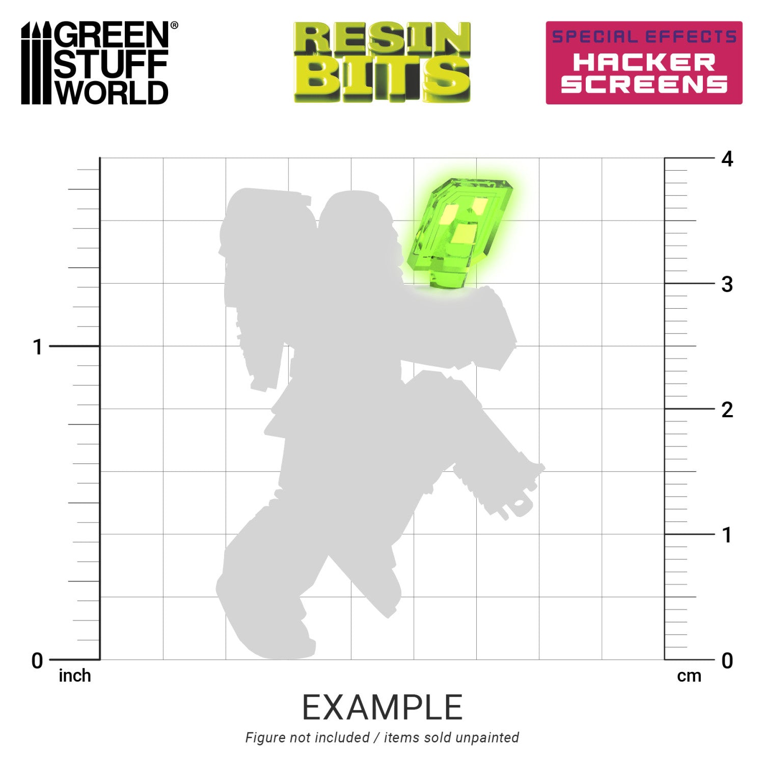 Resin Bits: Special Effects - 1:48 Hacker Screens - 26pc | Buy Online from The Home Crafters