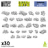 Resin Bits: Skulls & Bones - 1:48 Piles of Skulls - 30pc | Buy Online from The Home Crafters