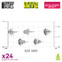 Resin Bits: Special Effects - 1:48 Pistol Muzzle Flash - 24pc