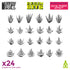 Resin Bits: Special Effects - 1:48 Pistol Muzzle Flash - 24pc