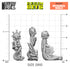 Resin Bits: Skulls & Bones - 1:48 Mechanical Servo Skulls - 8pc | Buy Online from The Home Crafters