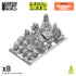 Resin Bits: Skulls & Bones - 1:48 Mechanical Servo Skulls - 8pc | Buy Online from The Home Crafters
