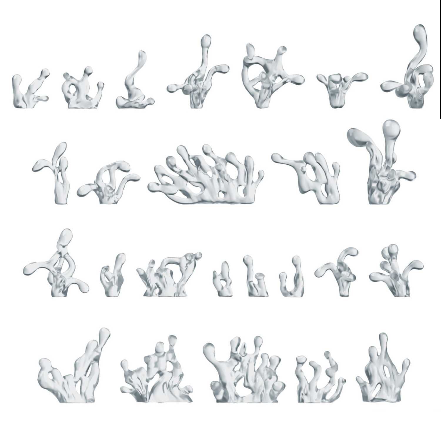 Resin Bits: Special Effects - 1:48-1:35 Splash Effect - 31pc