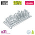 Resin Bits: Special Effects - 1:48-1:35 Splash Effect - 31pc