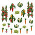 Resin Bits: Plants - 1:48 Vegetable Patch - 21pc