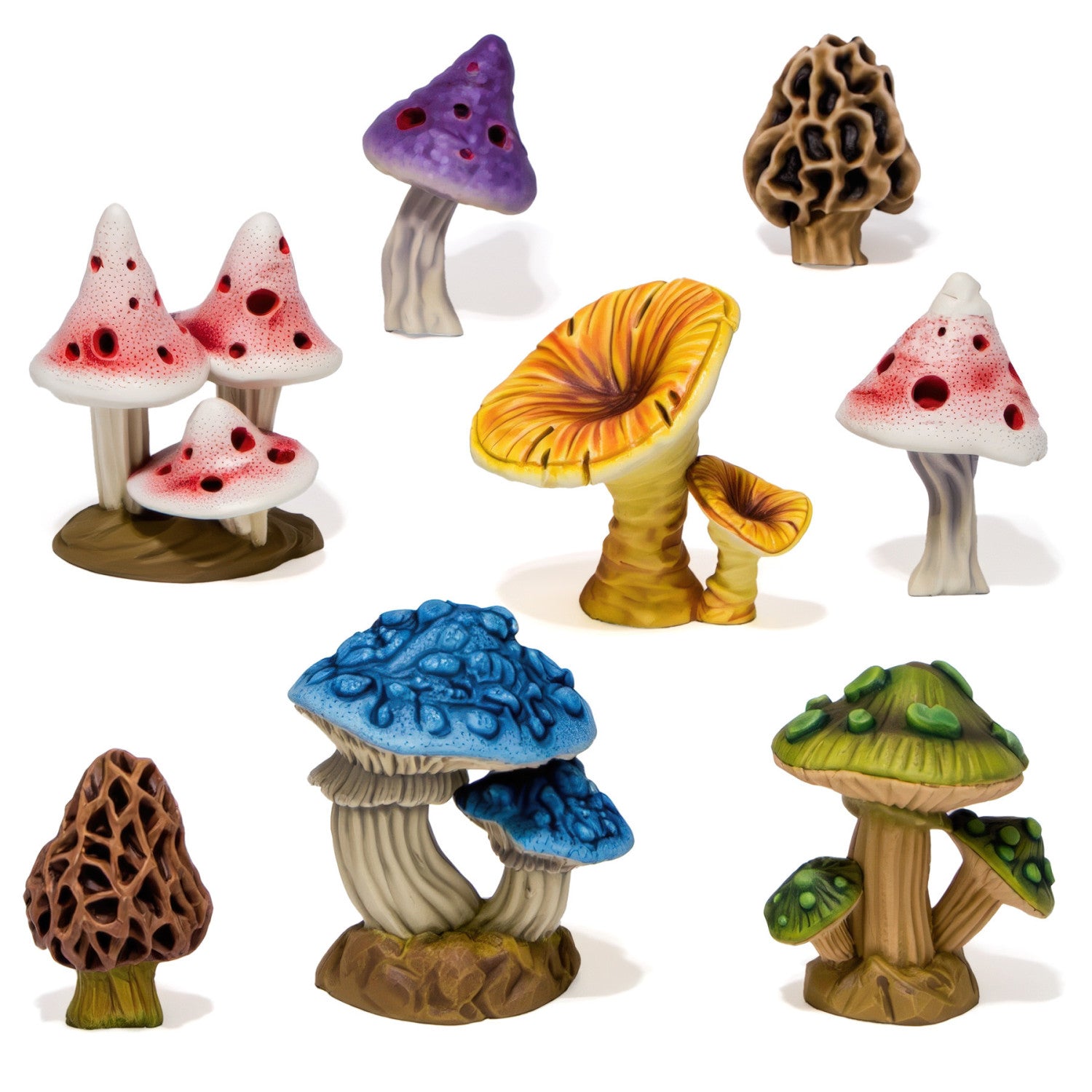 Resin Bits: Plants - 1:48-1:35 Wild Mushrooms XL - 8pc | Buy Online from The Home Crafters