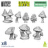 Resin Bits: Plants - 1:48-1:35 Wild Mushrooms XL - 8pc | Buy Online from The Home Crafters