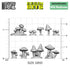 Green Stuff World: 3d Printed Resin Bits Scenery - 1:48 Wild Mushrooms - 33pc | Buy Online from The Home Crafters