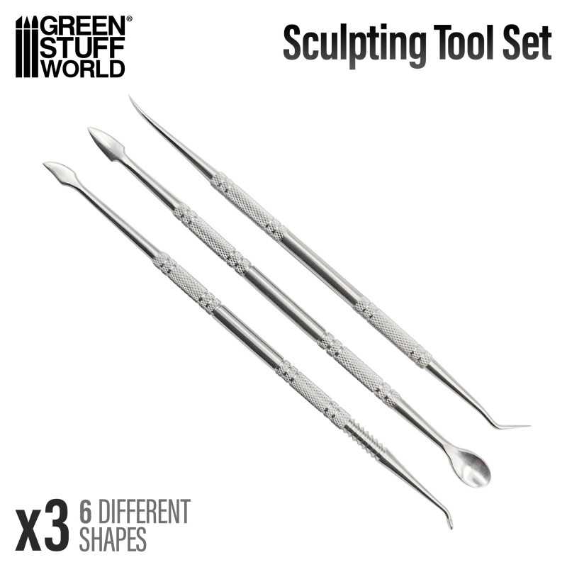 Green Stuff World: Sculpting Tools Set - 3pc | Buy Online from The Home Crafters