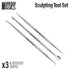 Green Stuff World: Sculpting Tools Set - 3pc | Buy Online from The Home Crafters