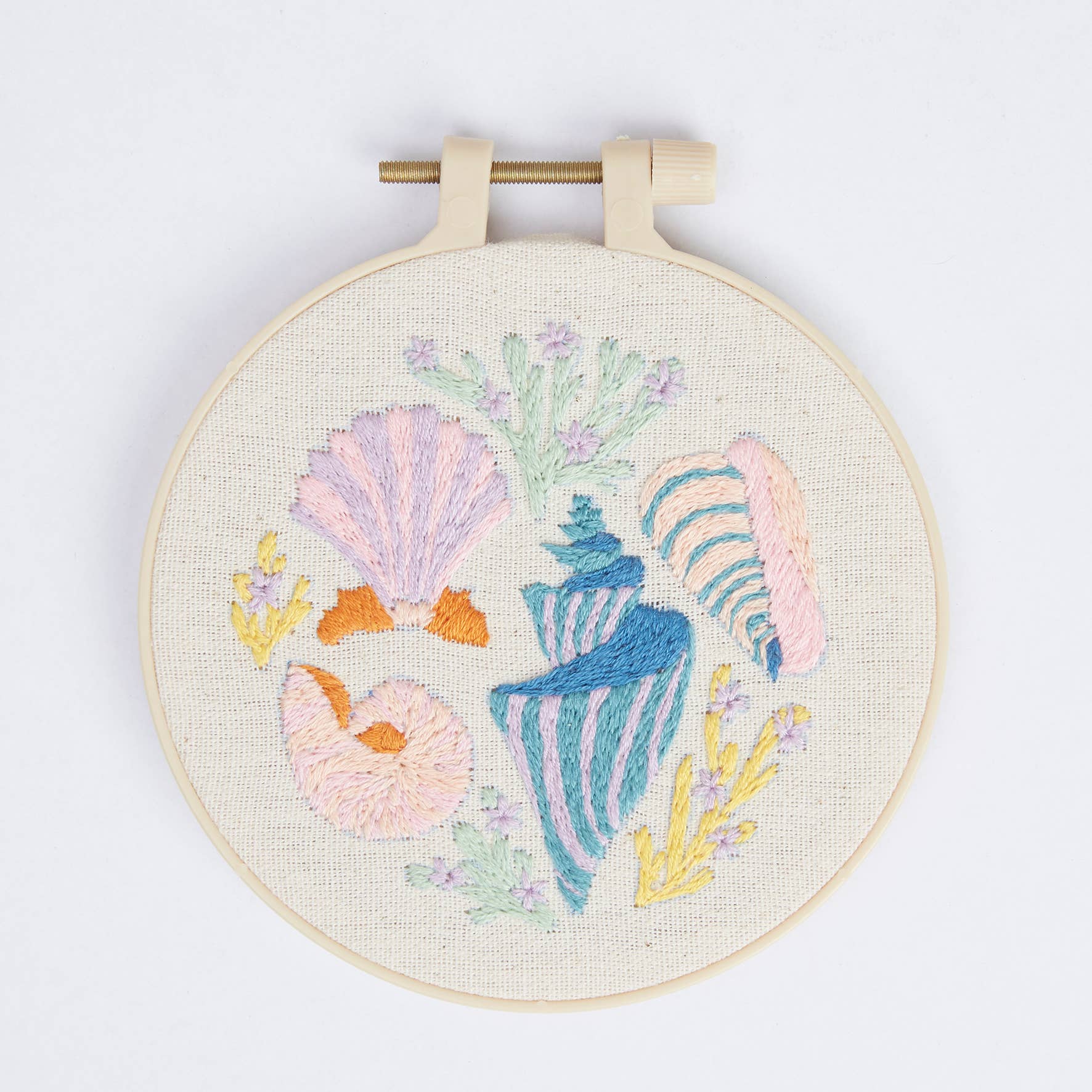 Simply Make Embroidery By Numbers Kit - Seashells | Buy Online from The Home Crafters