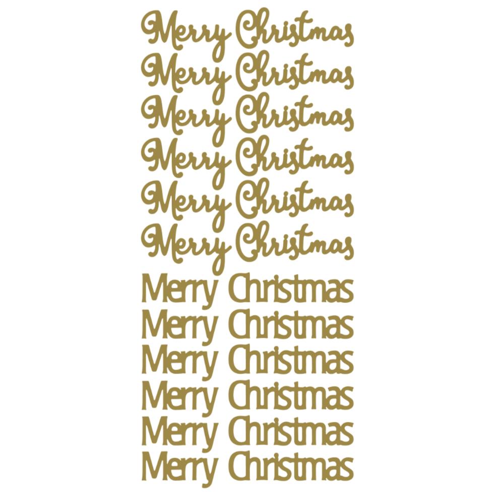 Large Merry Christmas Peeloff Stickers - (Hi Shine)