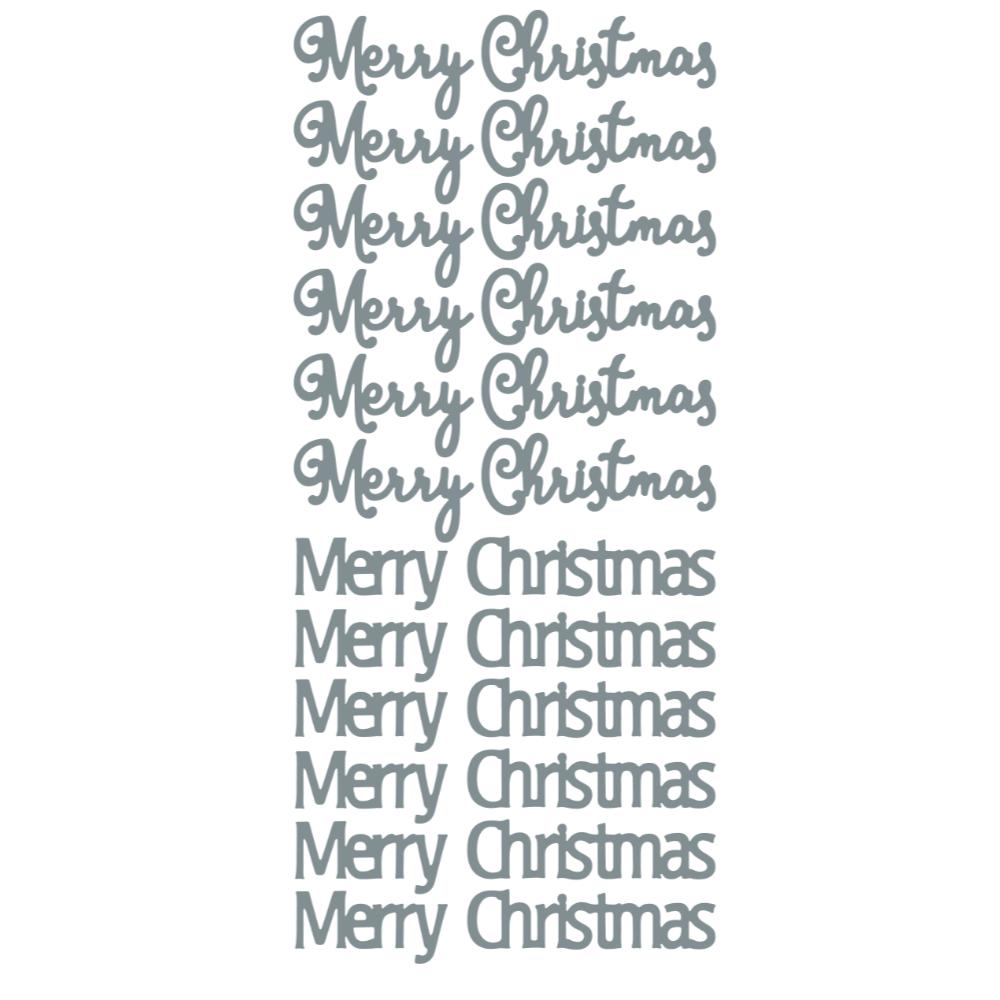 Large Merry Christmas Peeloff Stickers - (Hi Shine)