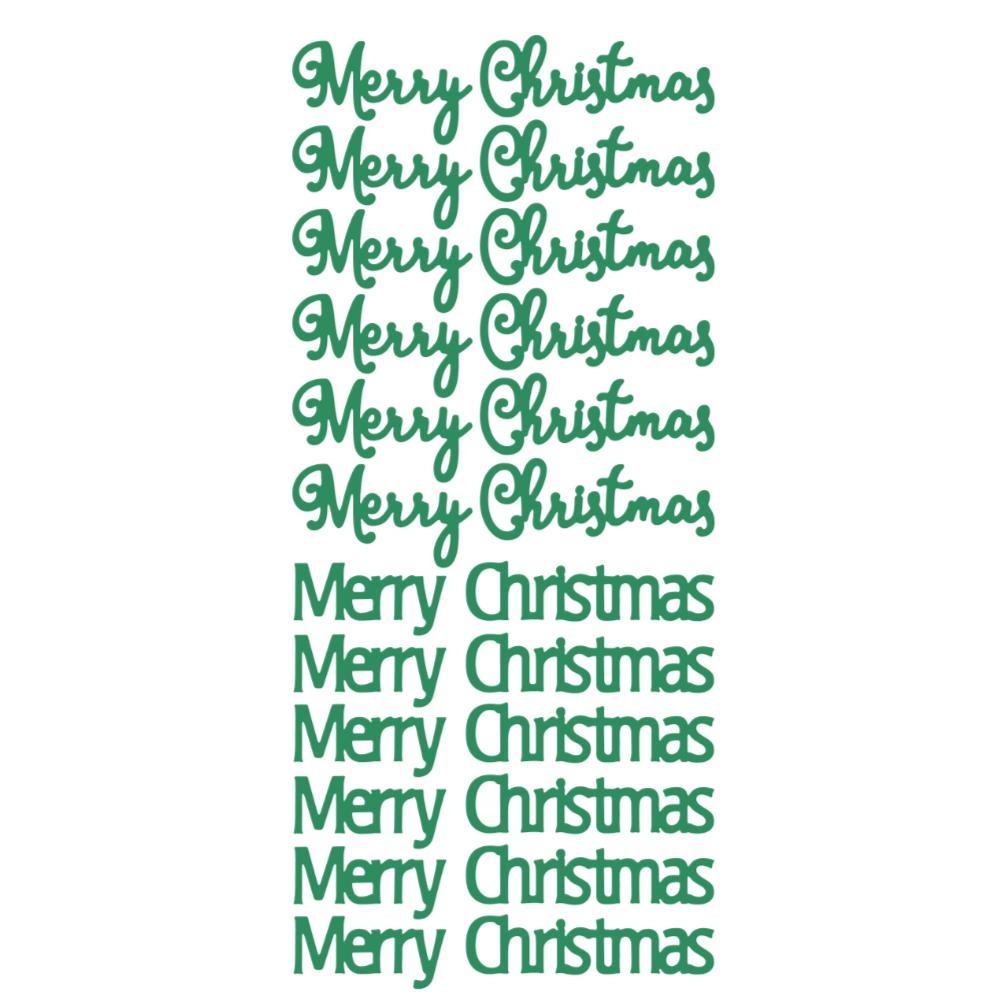 Large Merry Christmas Peeloff Stickers - (Hi Shine)