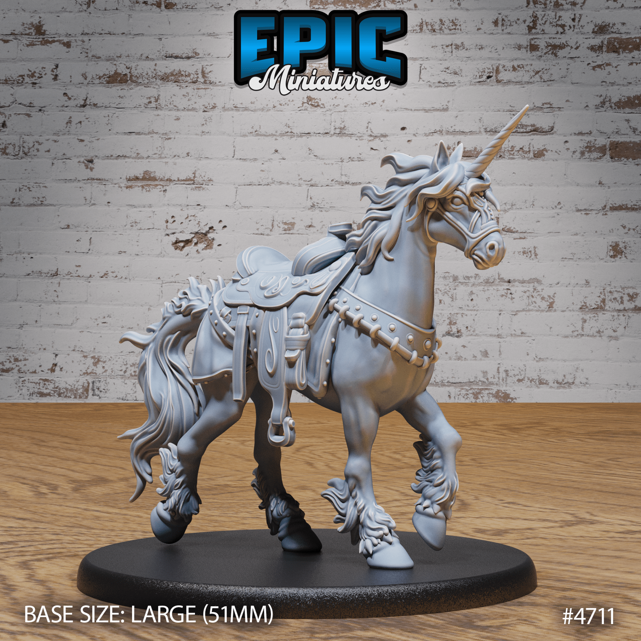 Epic Miniatures - Unicorns | D&D | DnD | Truescale | Print on Demand | Buy Online from The Home Crafters