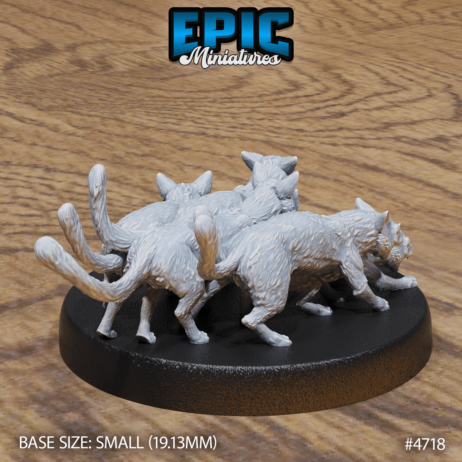 Epic Miniatures - Cat Swarm | 3D Printed D&D Tabletop Miniature | Buy Online from The Home Crafters