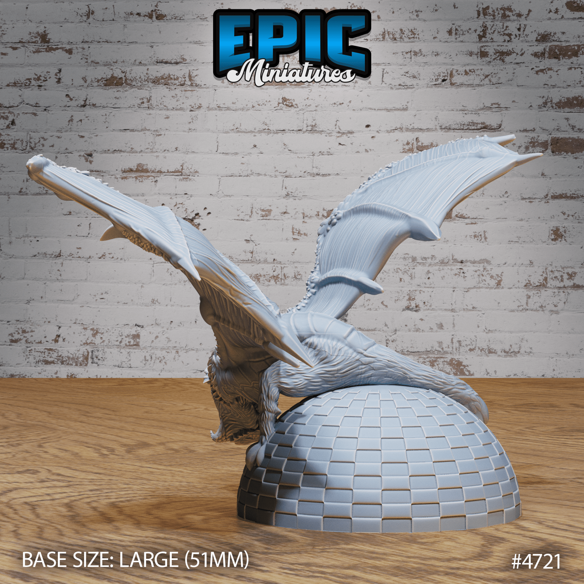 Epic Miniatures - Owl Wyvern | 3D Printed D&D Tabletop Miniature | Buy Online from The Home Crafters