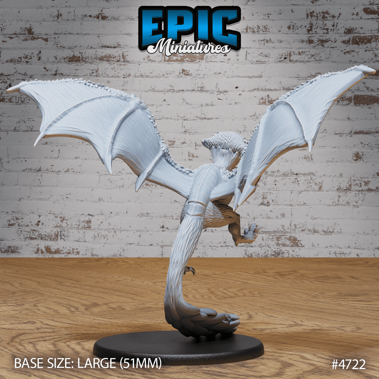 Epic Miniatures - Owl Wyvern | 3D Printed D&D Tabletop Miniature | Buy Online from The Home Crafters