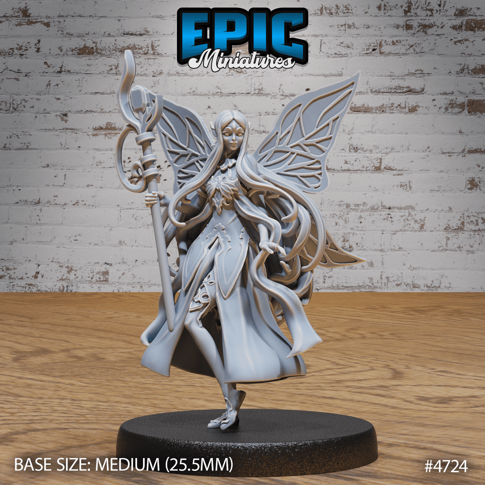 Epic Miniatures - Fey Adventurer Female | 3D Printed D&D Tabletop Miniature | Buy Online from The Home Crafters