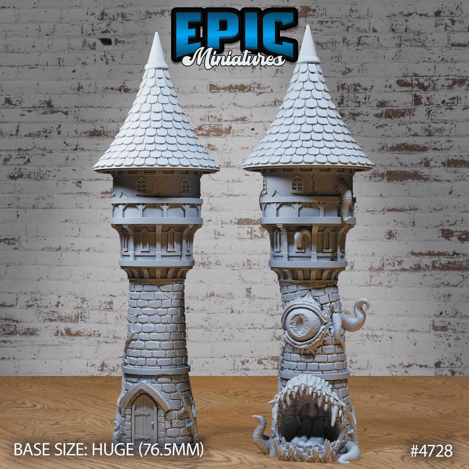 Epic Miniatures - Mimic Tower Huge | 3D Printable D&D Model | Buy Online from The Home Crafters