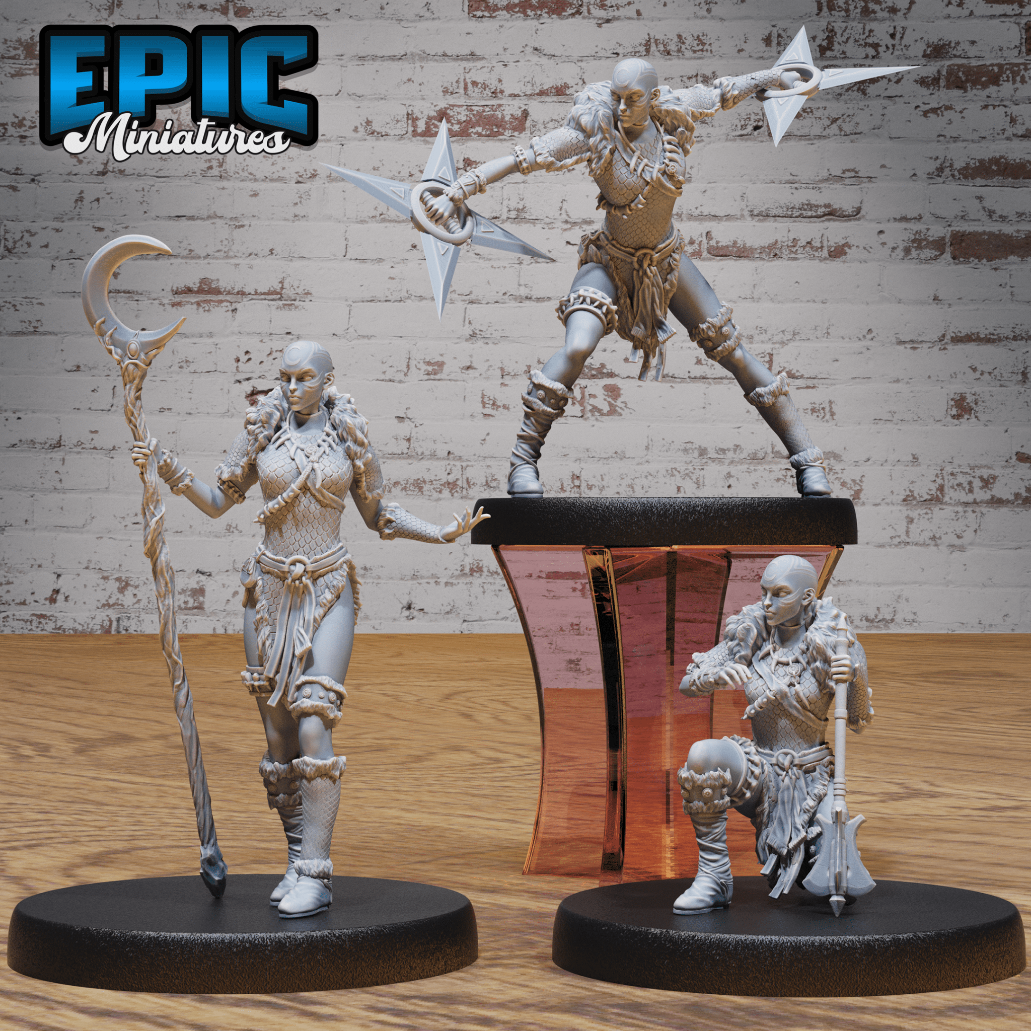 Epic Miniatures Moon Cultists 4730 - 4732 | 3D Printable D&D Model | Buy Online from The Home Crafters