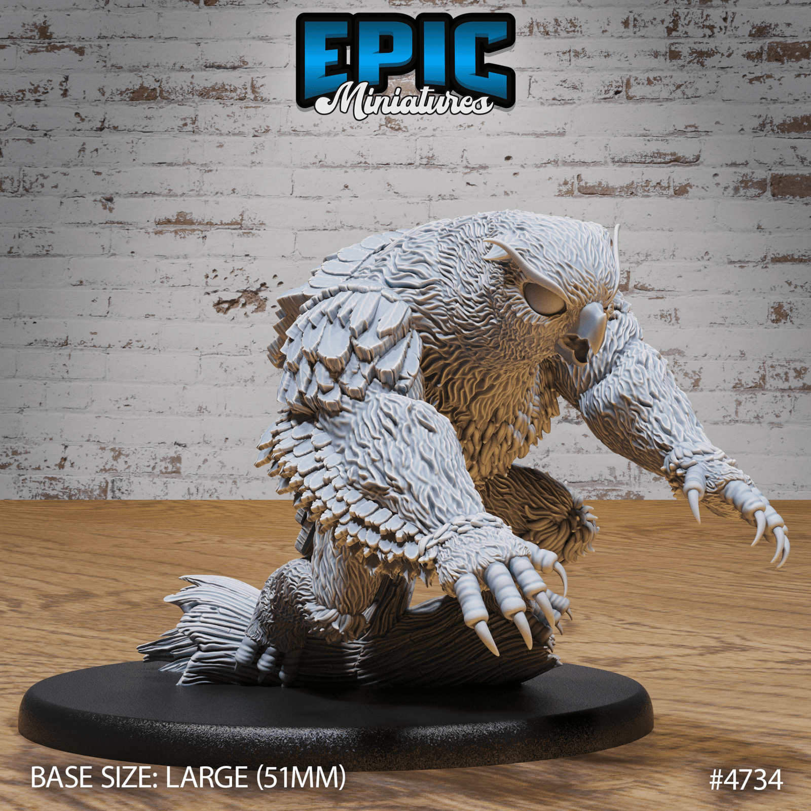 Fabled Owlbear 4733 - 4735 by Epic Miniatures | 3D Printable D&D Models | Buy Online from The Home Crafters