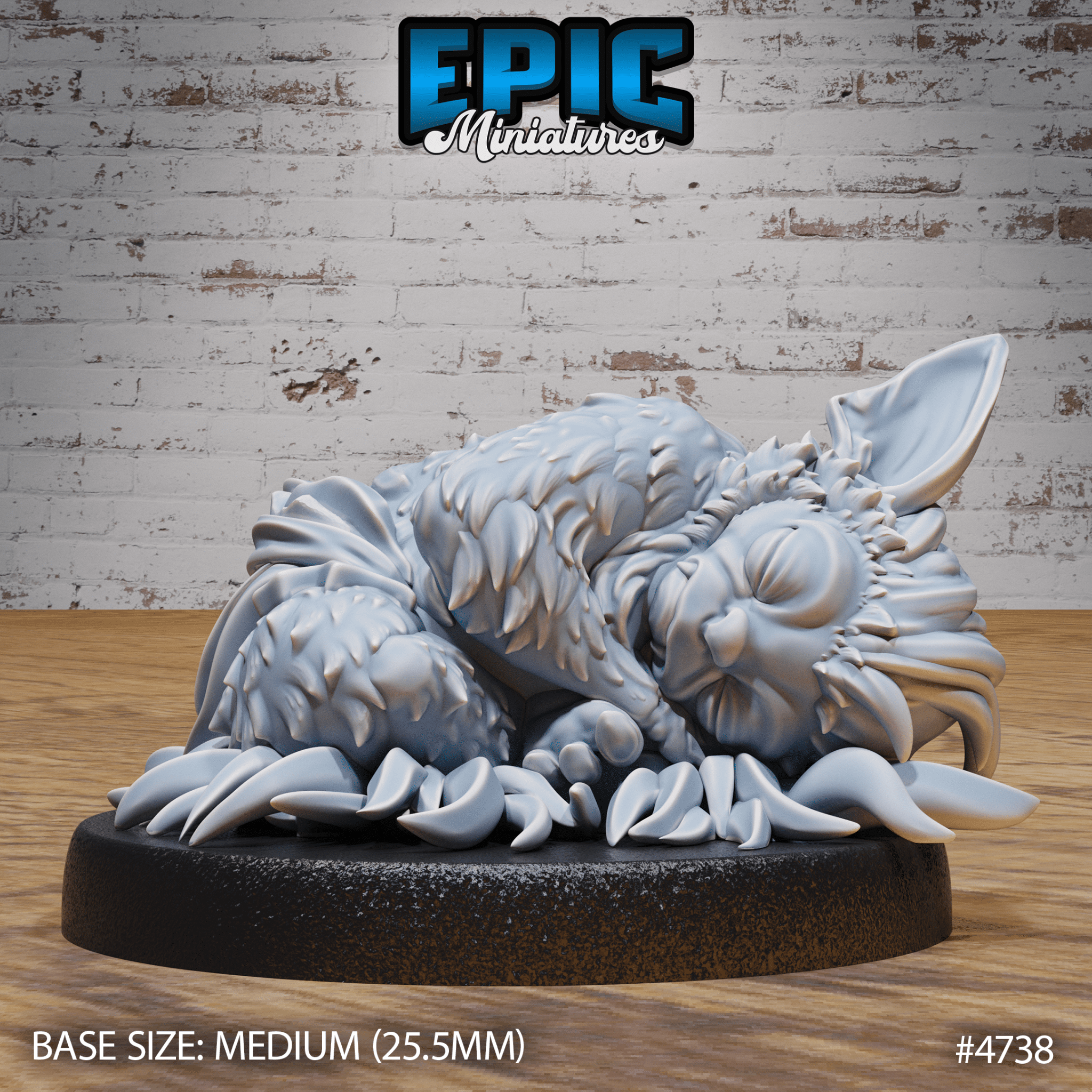 Baby Bugbear 4736 - 4738 by Epic Miniatures | 3D Printable D&D Models | Buy Online from The Home Crafters