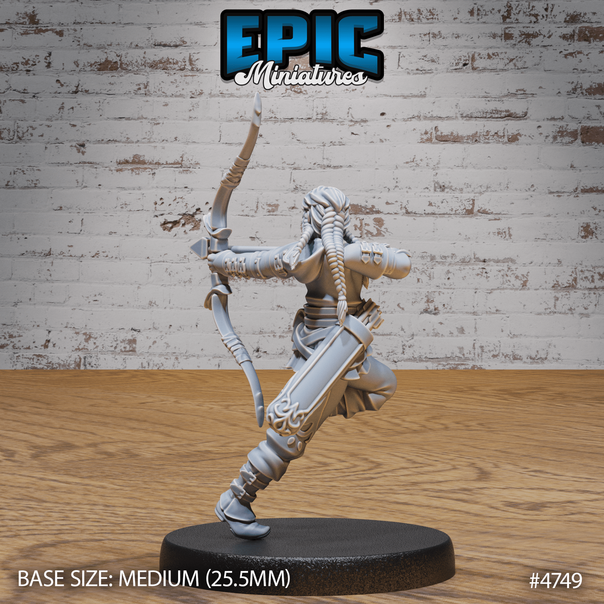 Hunter Girl 4748 - 4750 by Epic Miniatures | 3D Printable D&D Models | Buy Online from The Home Crafters