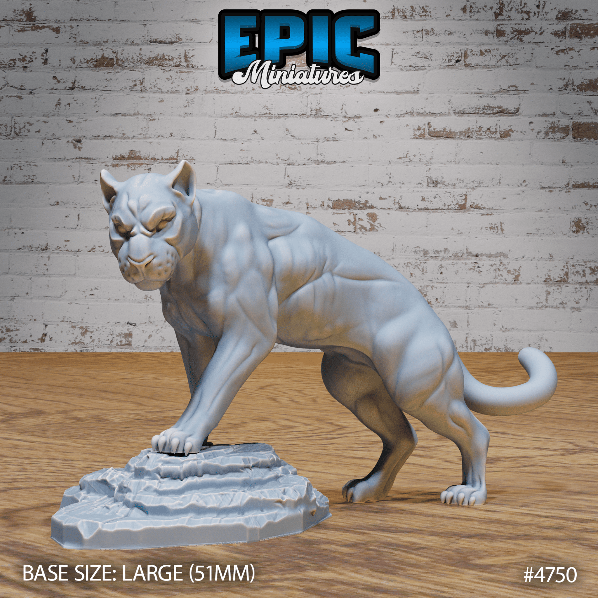 Black Panther 4750 - 4752 by Epic Miniatures | 3D Printable D&D Models | Buy Online from The Home Crafters