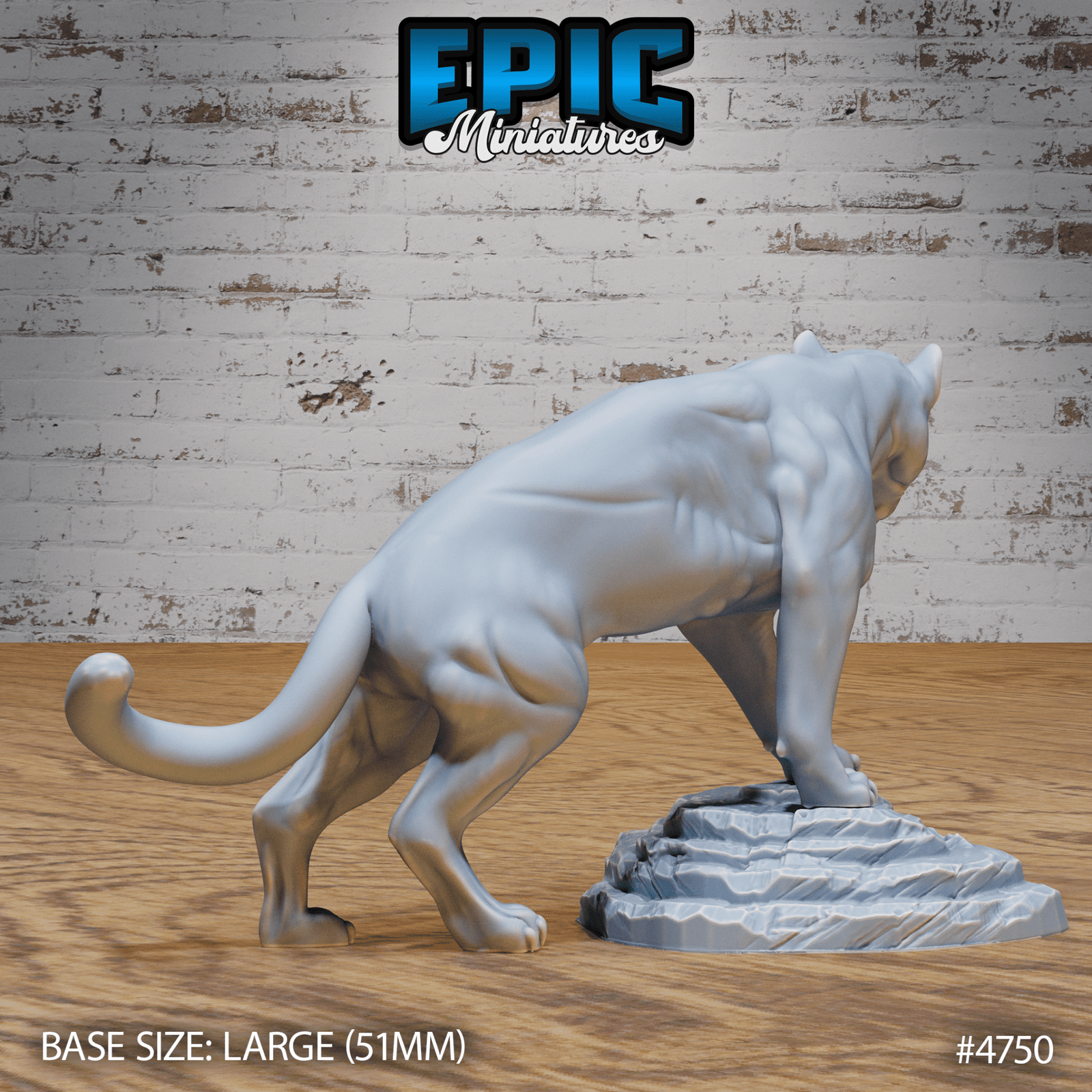 Black Panther 4750 - 4752 by Epic Miniatures | 3D Printable D&D Models | Buy Online from The Home Crafters