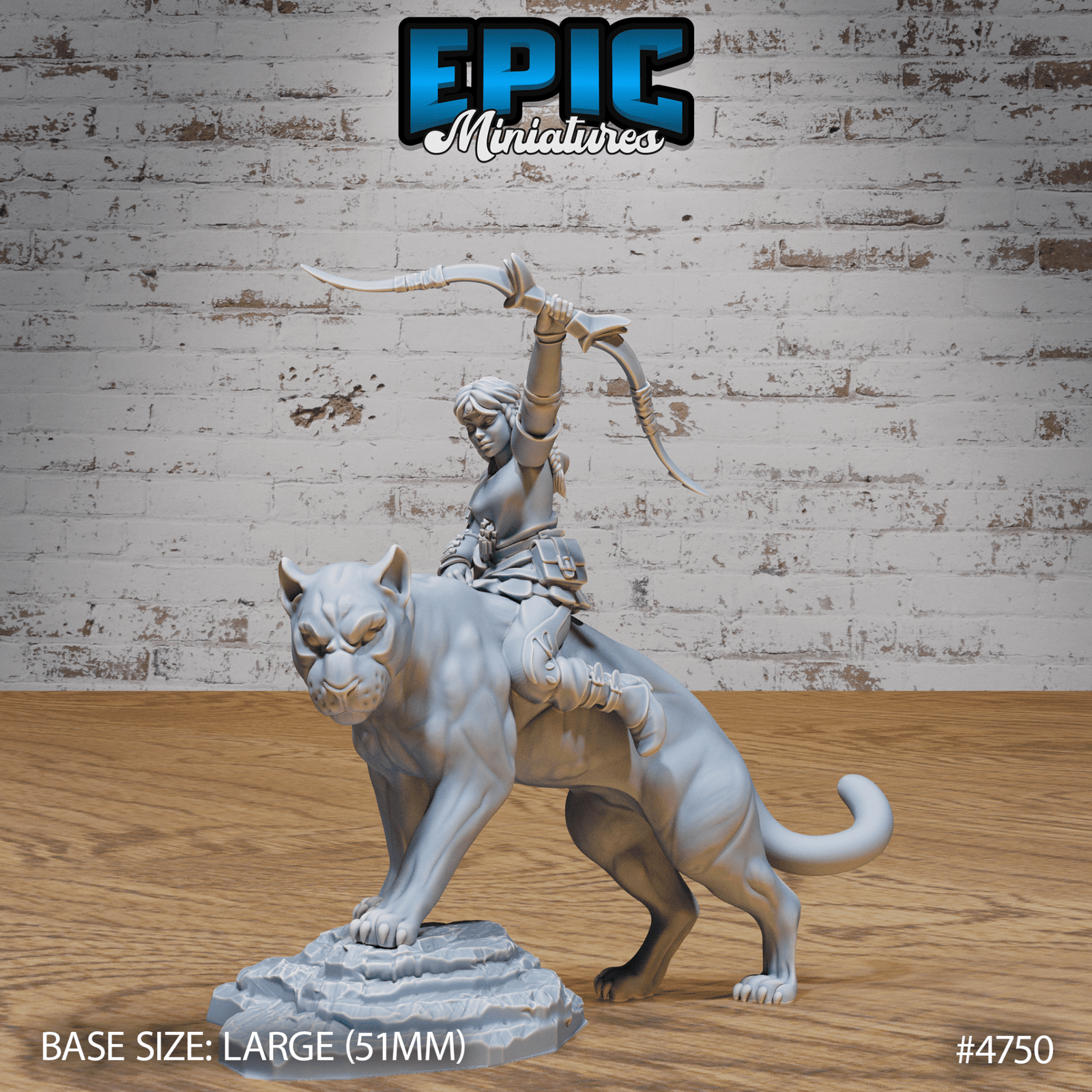 Hunter Girl 4748 - 4750 by Epic Miniatures | 3D Printable D&D Models | Buy Online from The Home Crafters