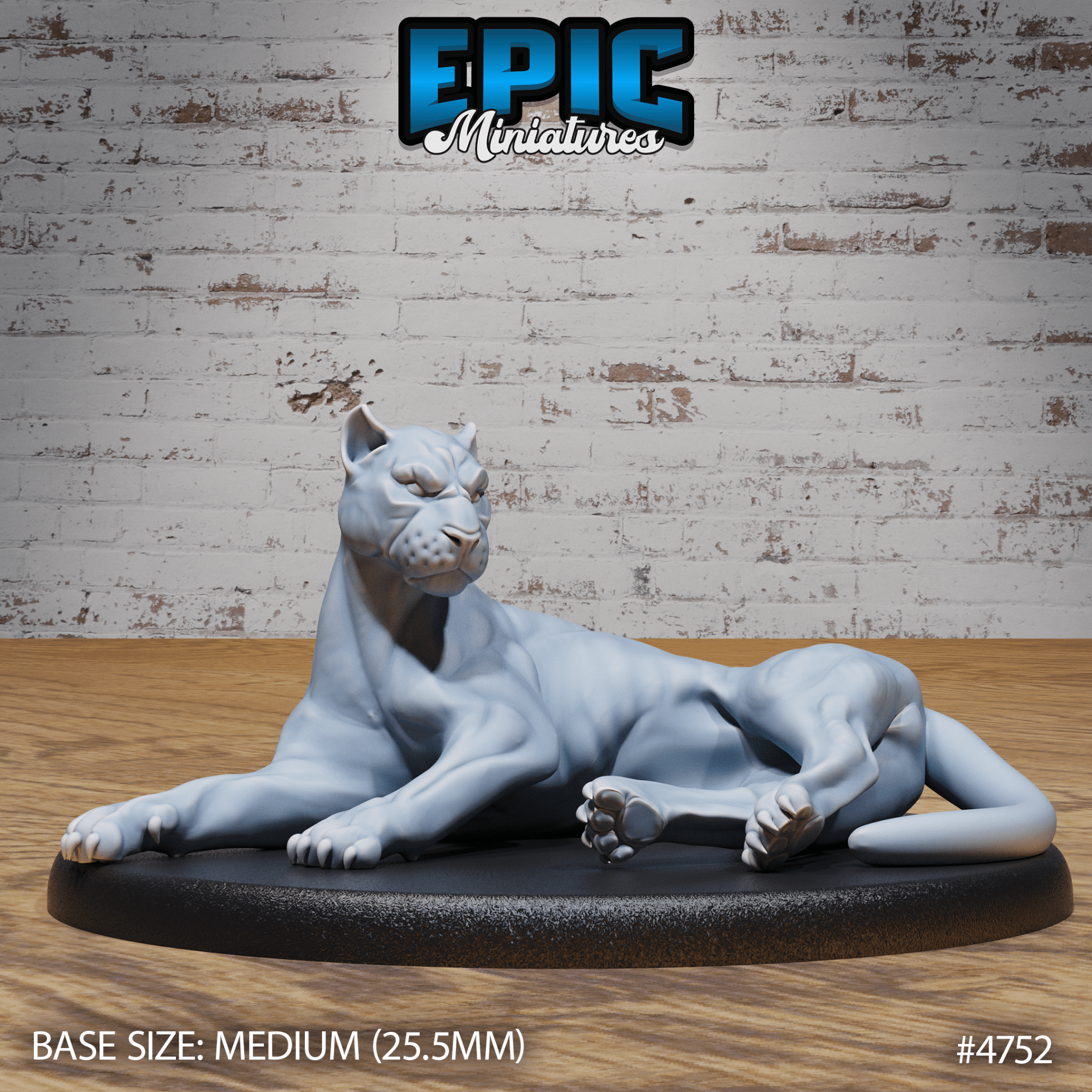 Black Panther 4750 - 4752 by Epic Miniatures | 3D Printable D&D Models | Buy Online from The Home Crafters