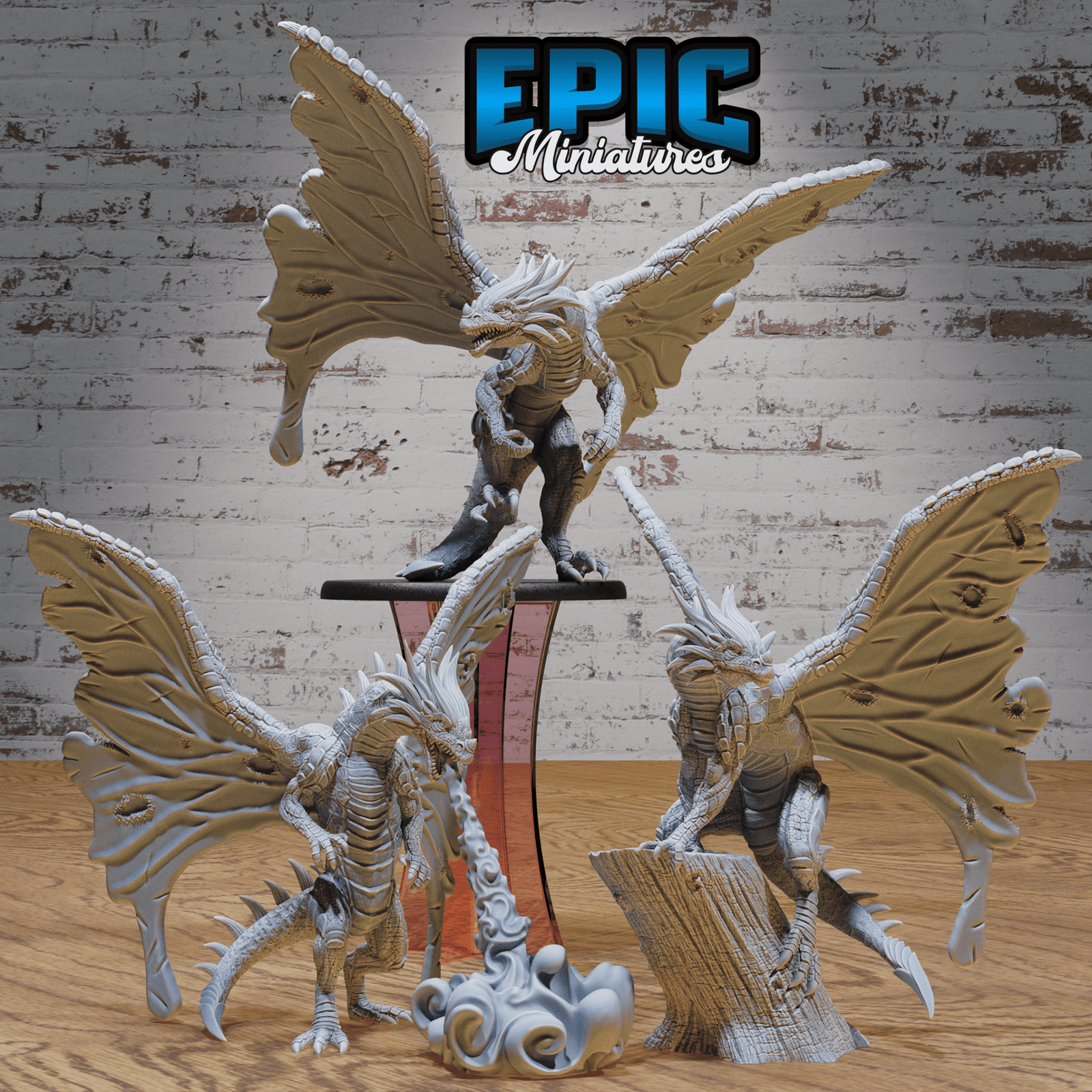 Fairy Dragon Classic 4753 - 4755 by Epic Miniatures | 3D Printable D&D Models | Buy Online from The Home Crafters