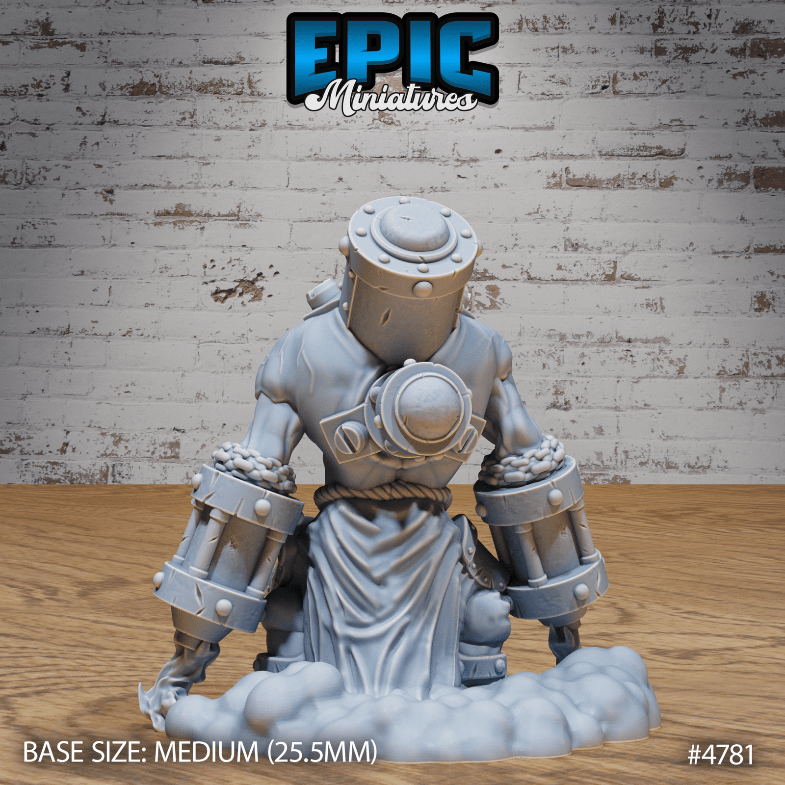 Epic Miniatures - Steam Society | Steam Servant - Steampunk D&D Tabletop Miniature | Buy Online from The Home Crafters