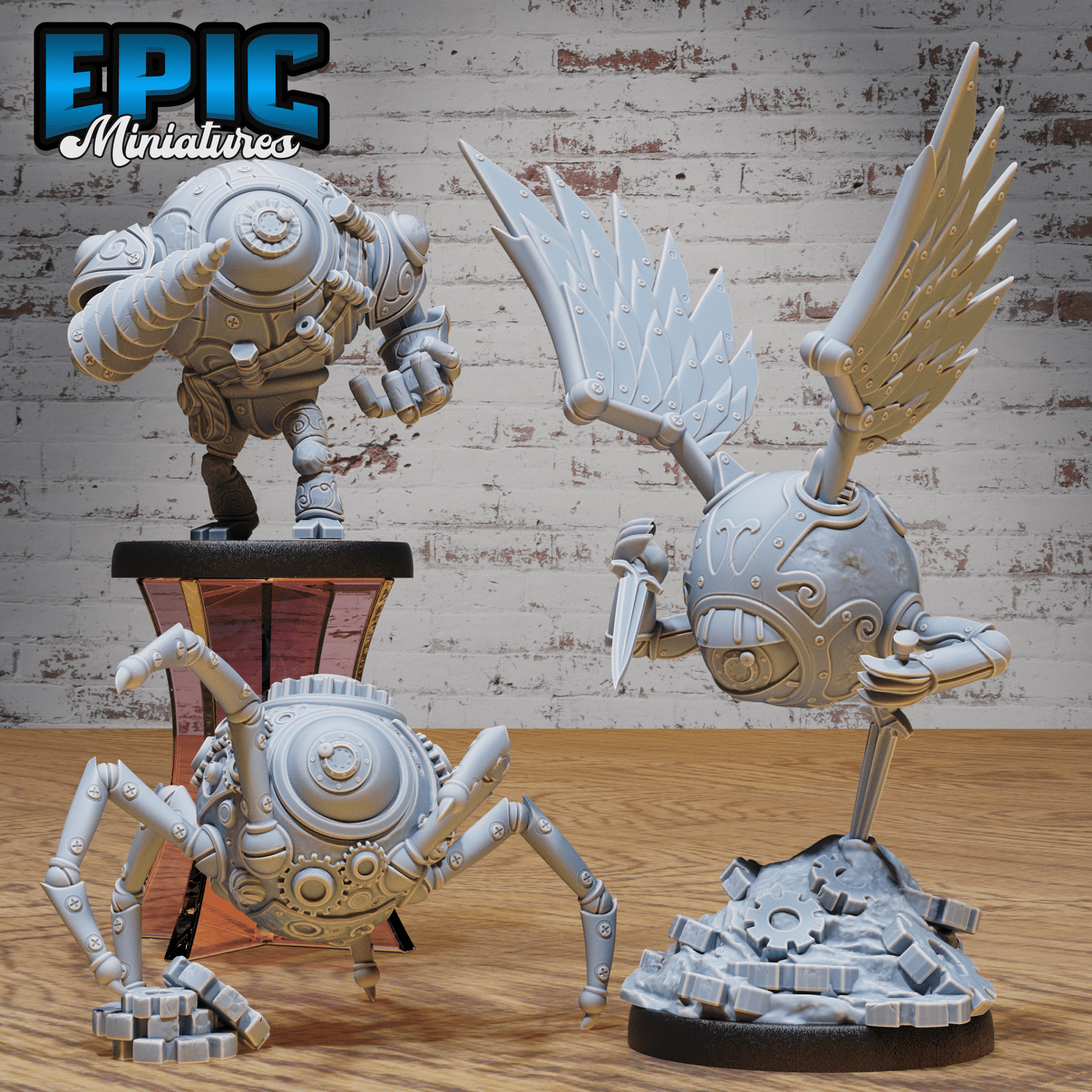 Epic Miniatures Clockwork Mono Drone - Mechanical D&D Tabletop Miniature | Buy Online from The Home Crafters
