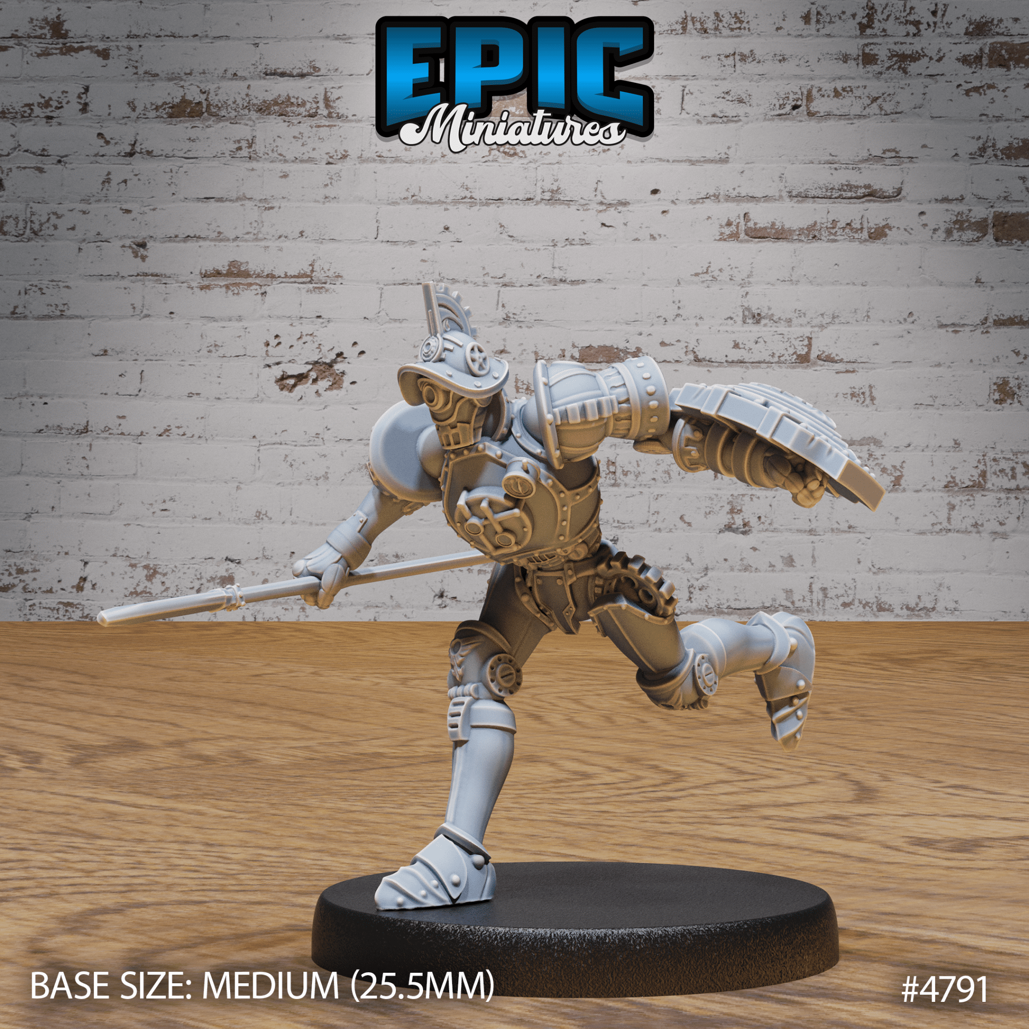 Epic Miniatures Construct Gladiator - Fantasy D&D Tabletop Miniature | Buy Online from The Home Crafters