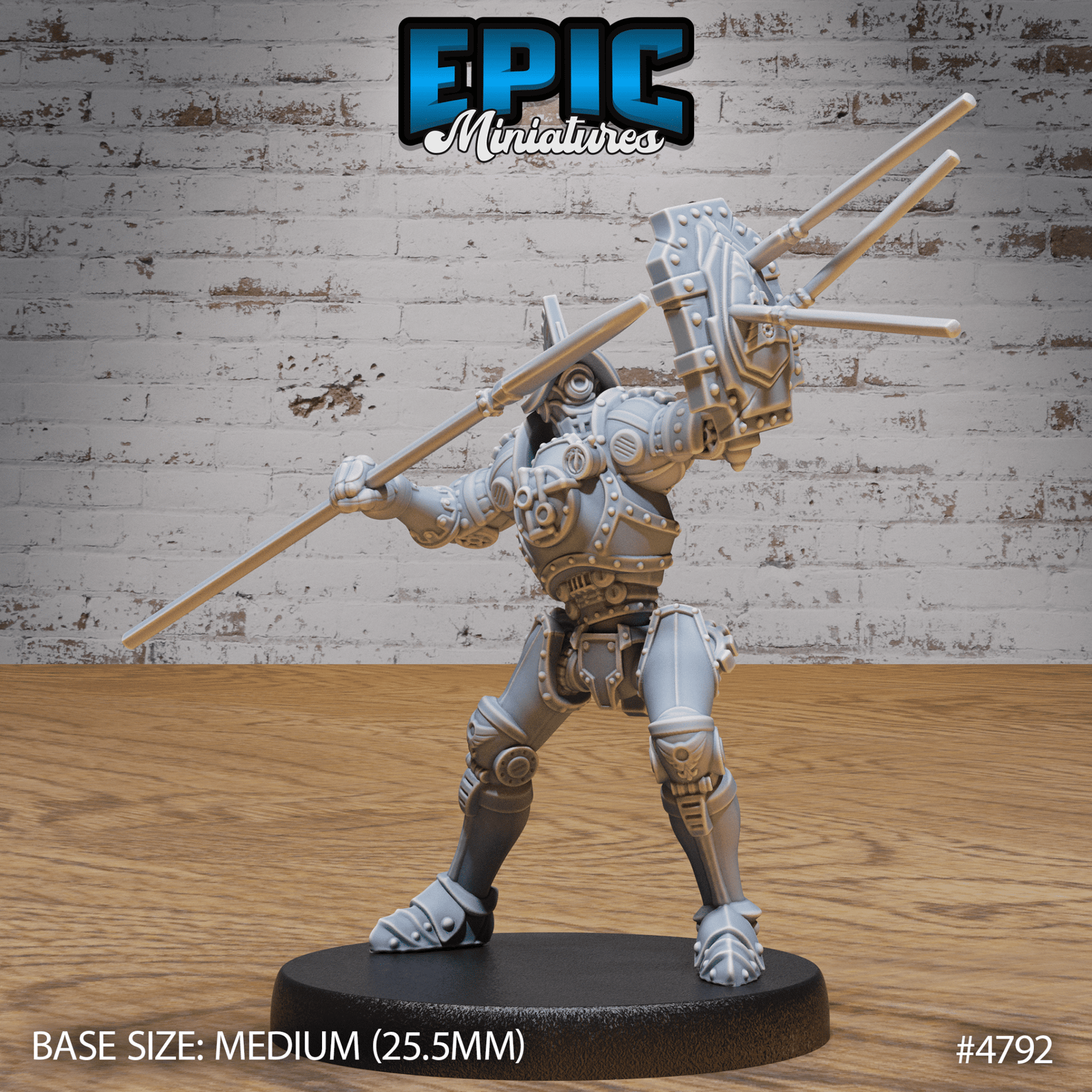 Epic Miniatures Construct Gladiator - Fantasy D&D Tabletop Miniature | Buy Online from The Home Crafters