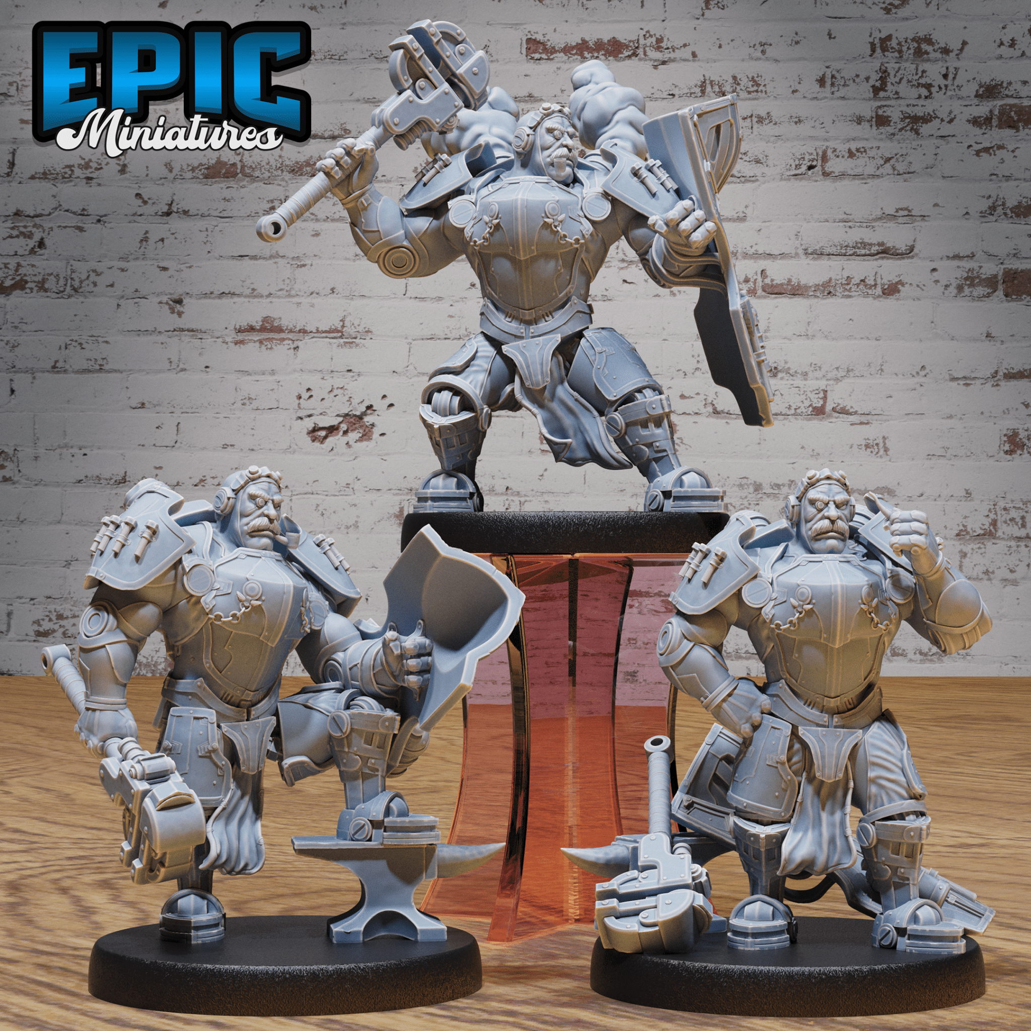 Epic Miniatures Tinkerer Knight - Steampunk Fantasy D&D Tabletop Miniature | Buy Online from The Home Crafters