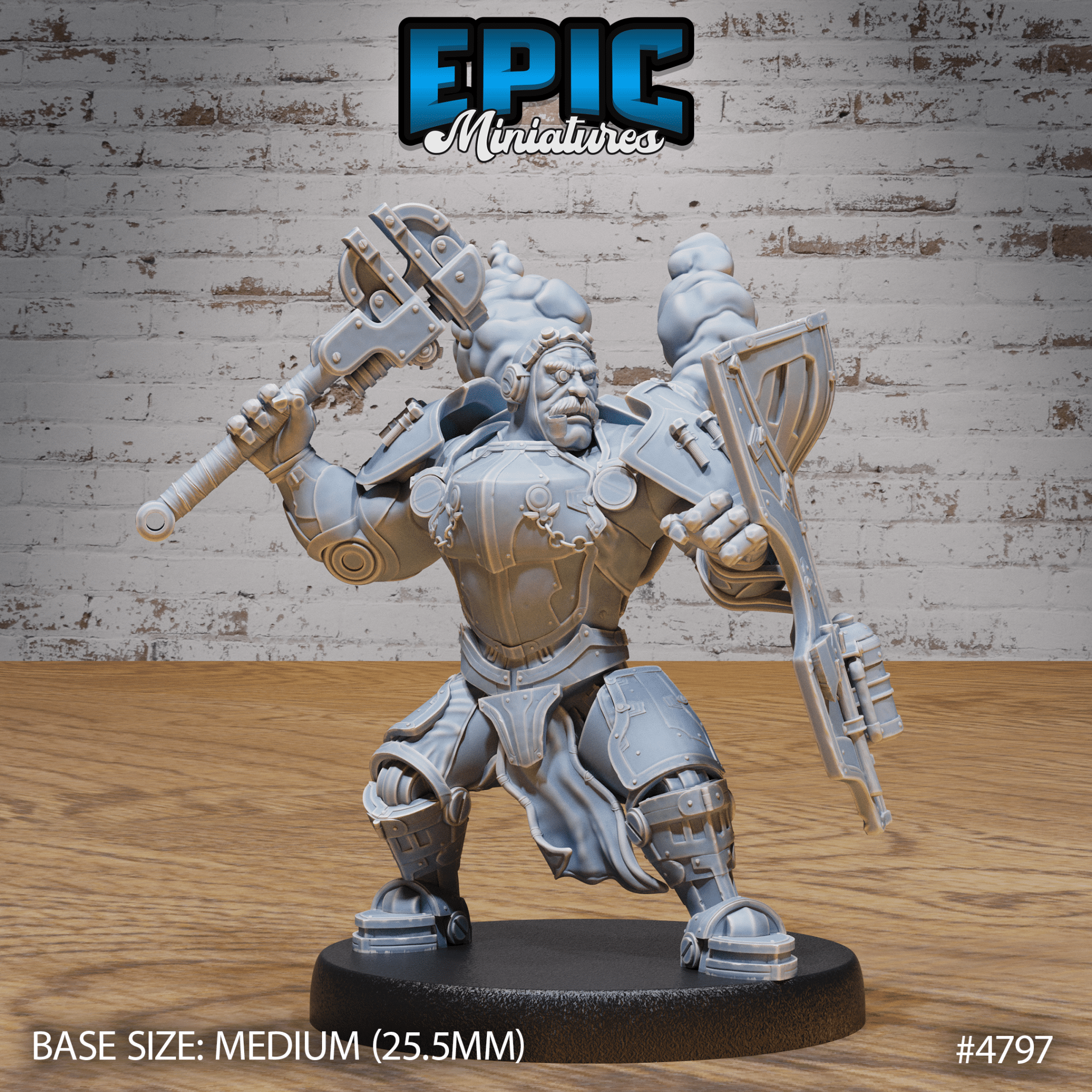 Epic Miniatures Tinkerer Knight - Steampunk Fantasy D&D Tabletop Miniature | Buy Online from The Home Crafters