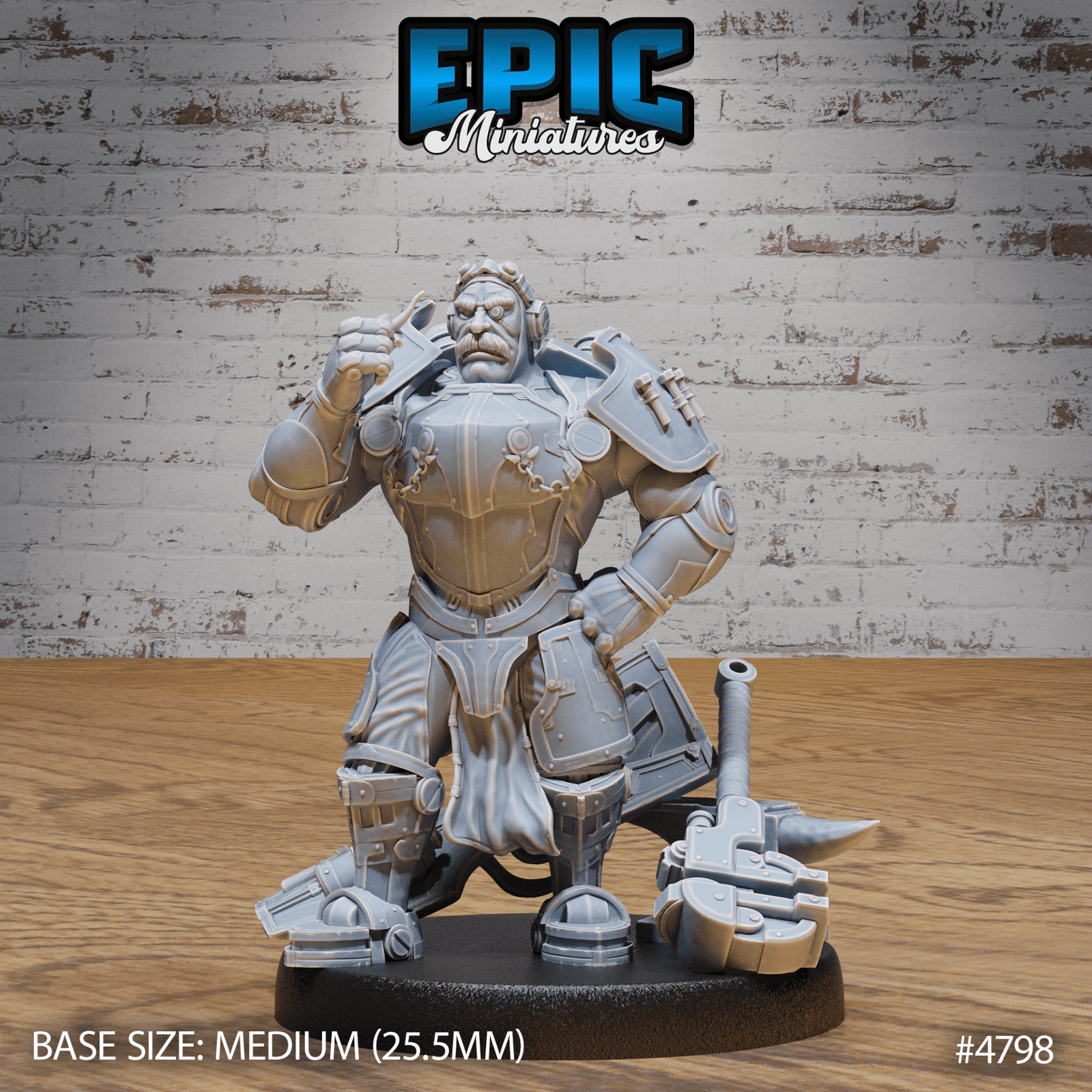 Epic Miniatures Tinkerer Knight - Steampunk Fantasy D&D Tabletop Miniature | Buy Online from The Home Crafters