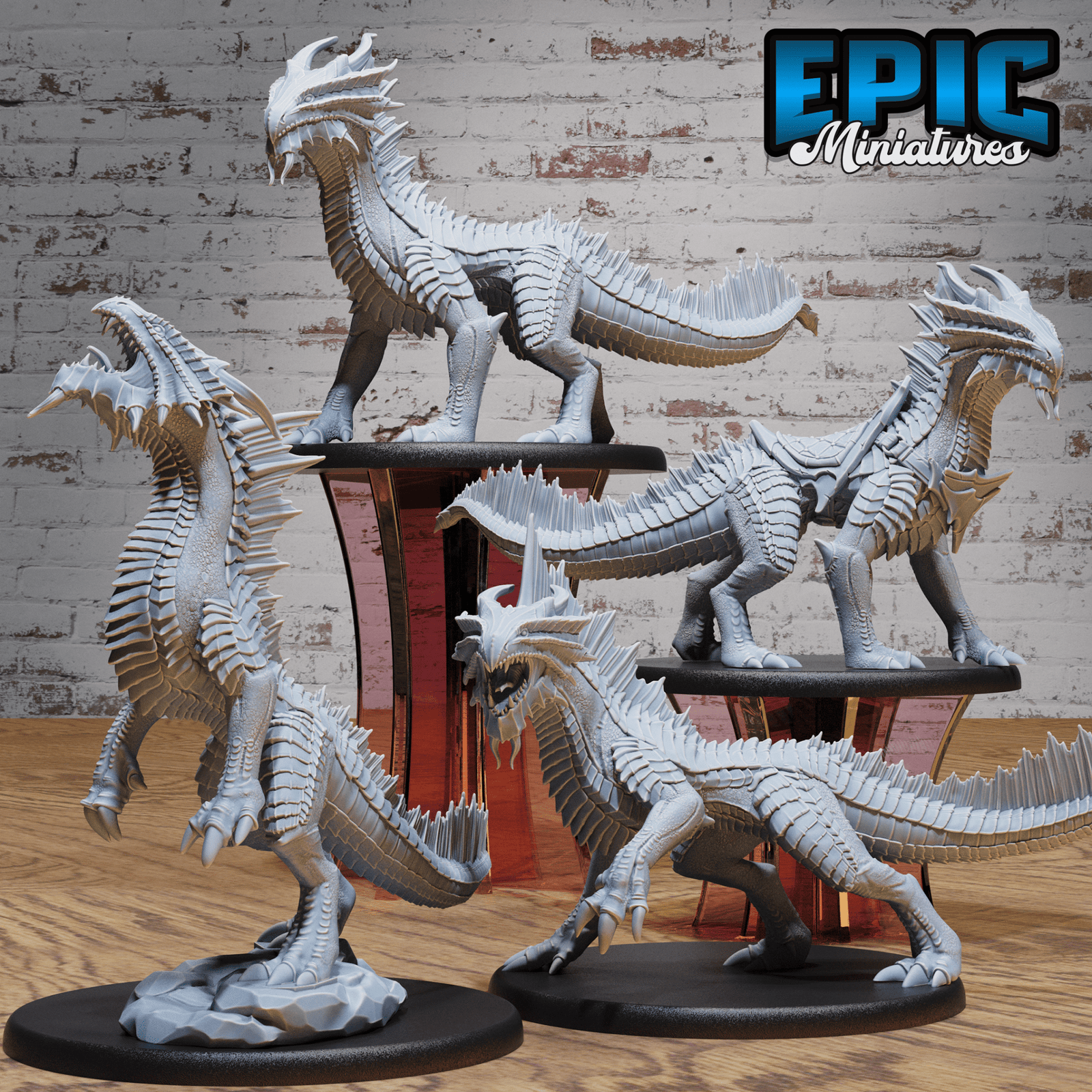 Guard Drake Bronze 4808 - 4810 by Epic Miniatures - Mysterious Ocean | DnD Tabletop Miniatures | Buy Online from The Home Crafters
