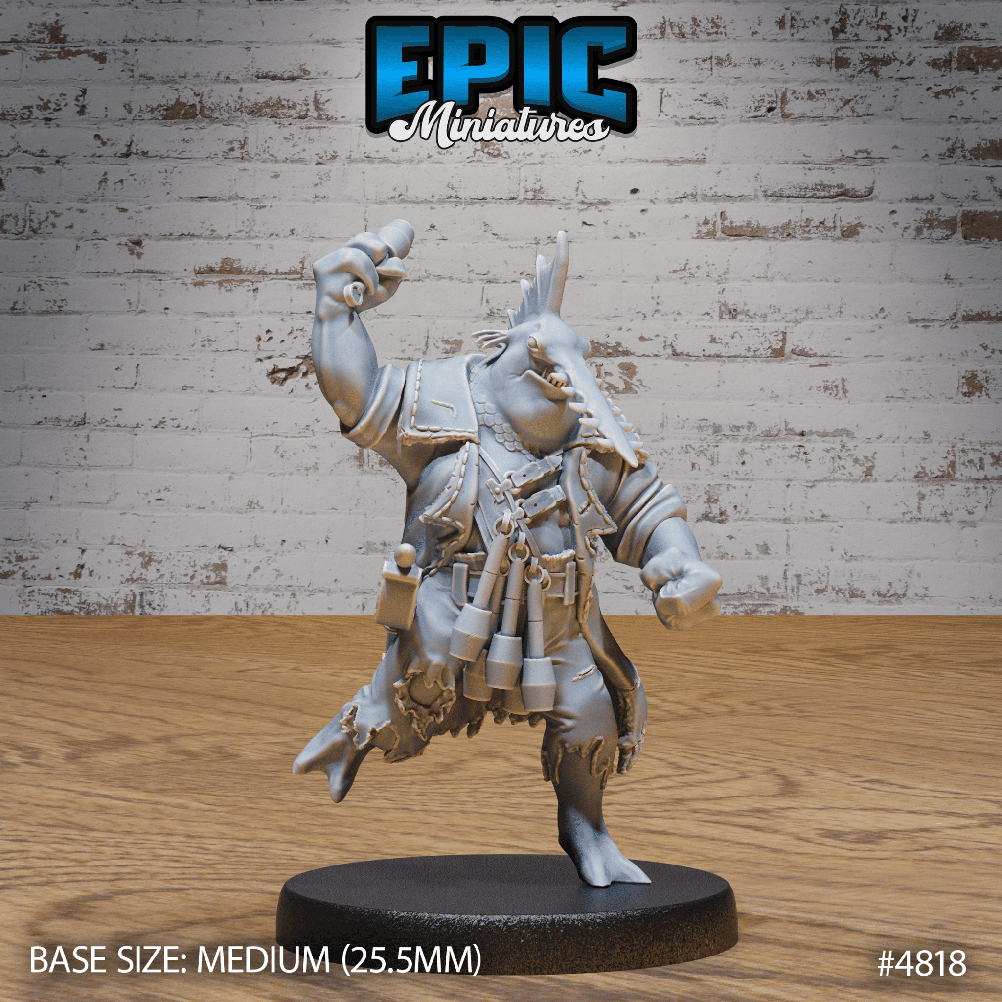 Sawhead Pirate 4817 - 4819 by Epic Miniatures - Mysterious Ocean | DnD Tabletop Miniatures (28mm Scale) | Buy Online from The Home Crafters