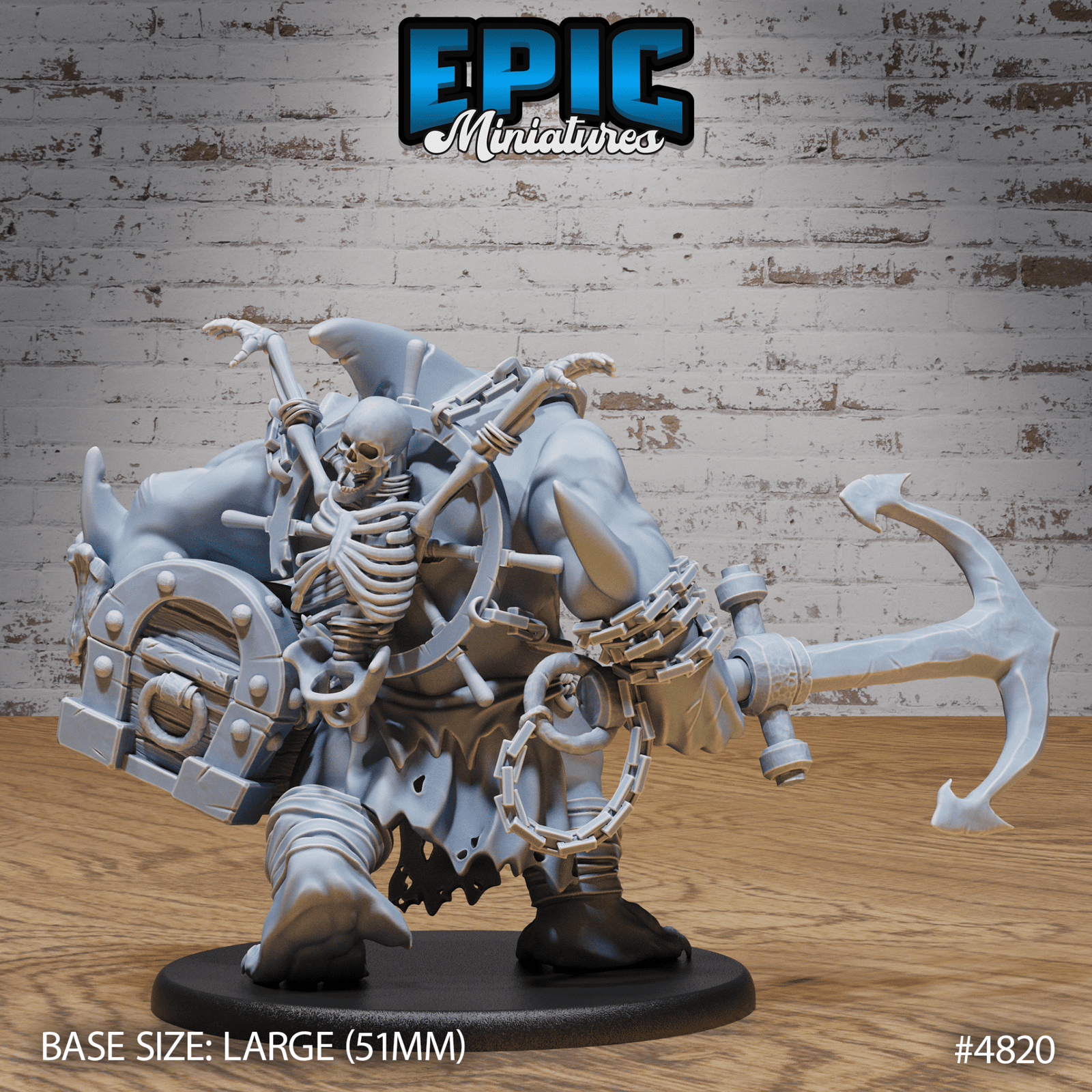 Sharkman Brute 4820 by Epic Miniatures - Mysterious Ocean | DnD Tabletop Miniatures (28mm Scale) | Buy Online from The Home Crafters