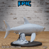 Great White Shark 4821 - 4822 by Epic Miniatures - Mysterious Ocean | DnD Tabletop Miniatures (28mm Scale) | Buy Online from The Home Crafters