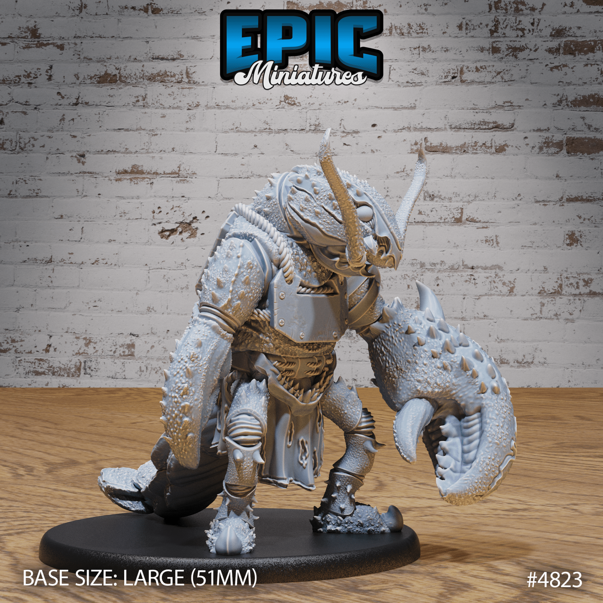 Lobster Folk Warrior 4823 - 4825 by Epic Miniatures - Mysterious Ocean | DnD Tabletop Miniatures (28mm Scale) | Buy Online from The Home Crafters