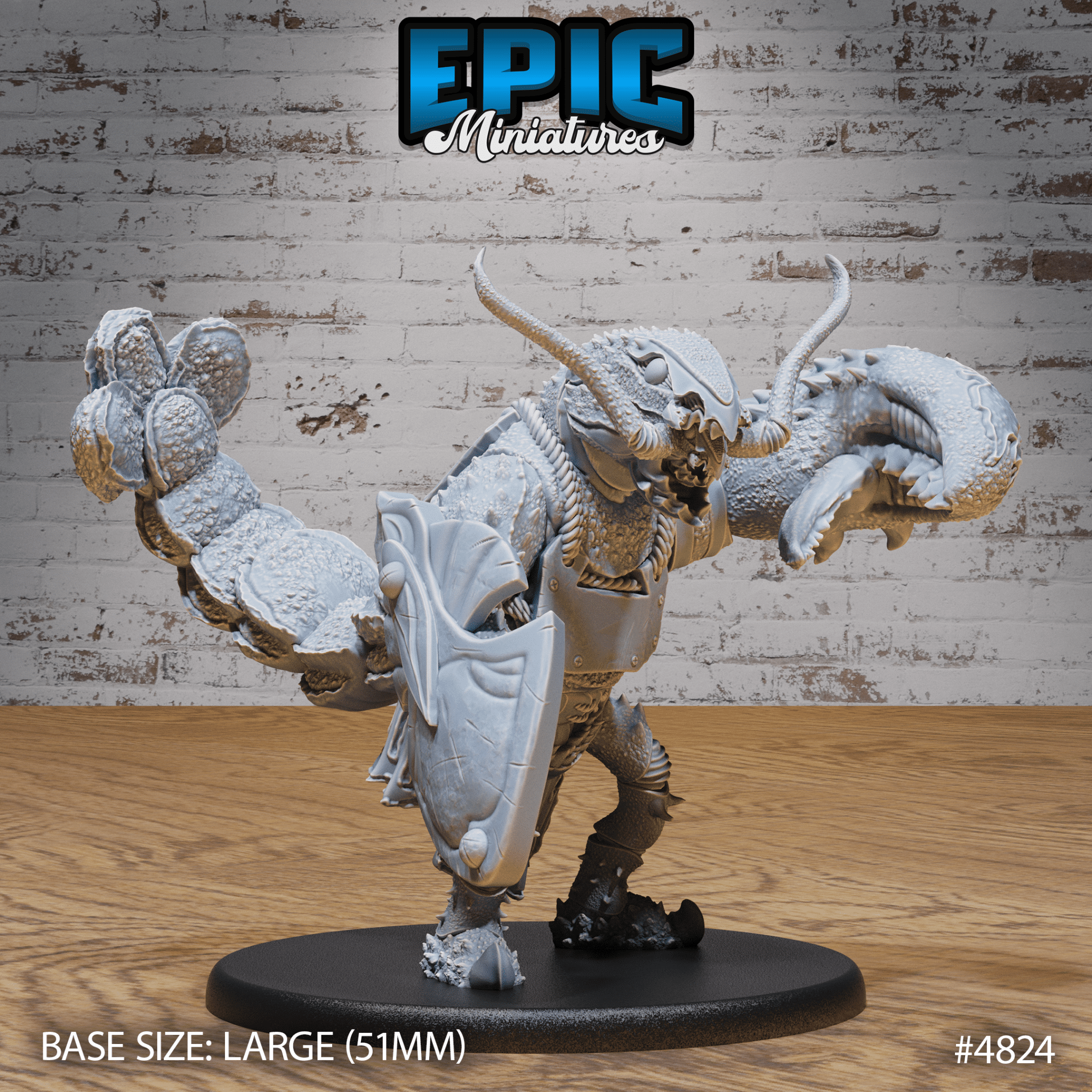 Lobster Folk Warrior 4823 - 4825 by Epic Miniatures - Mysterious Ocean | DnD Tabletop Miniatures (28mm Scale) | Buy Online from The Home Crafters
